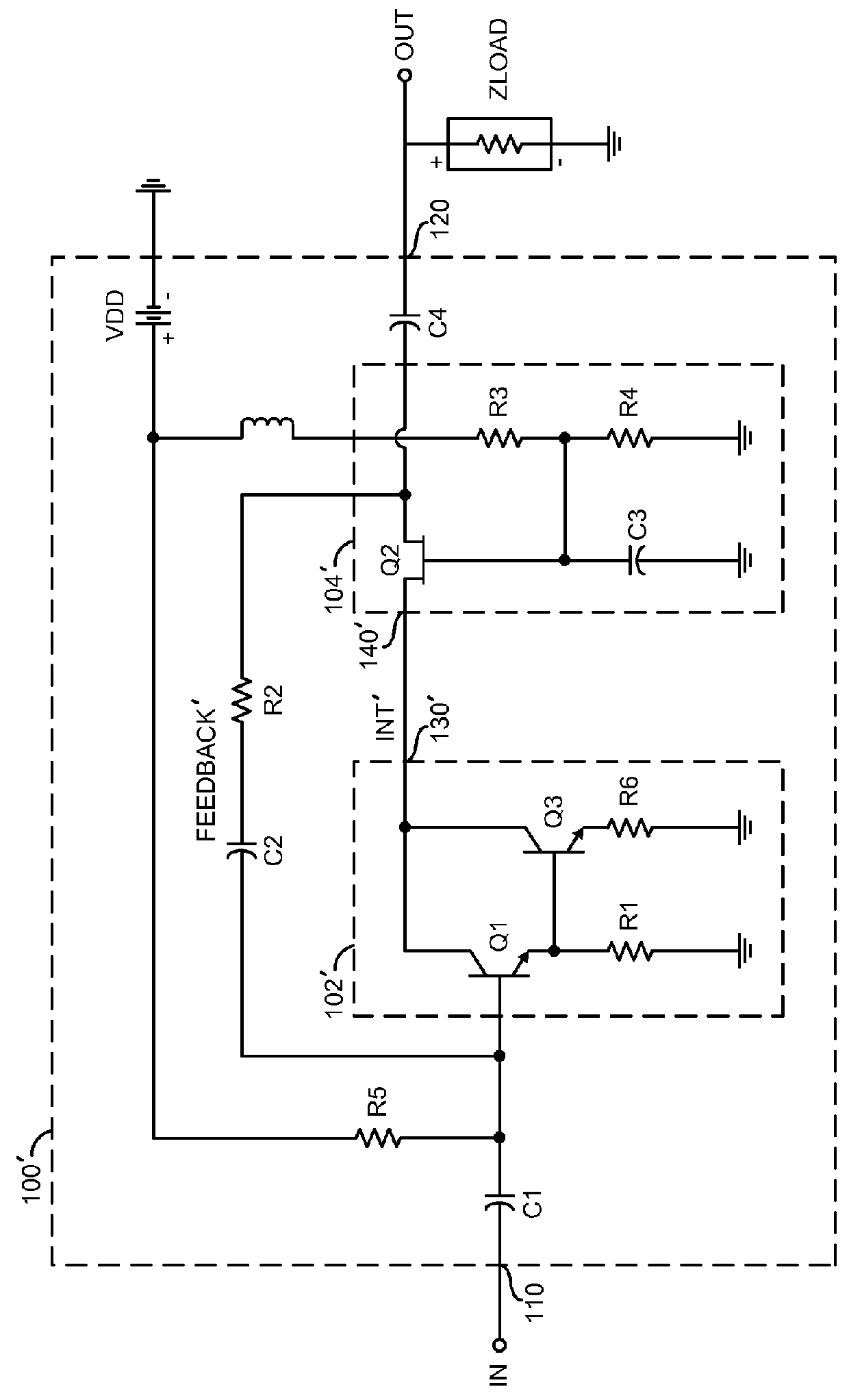 High power and high linearity cascode amplifier