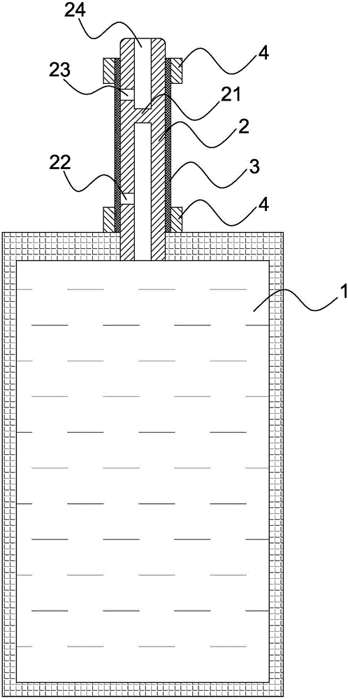 Self-closed type outlet device of liquid container