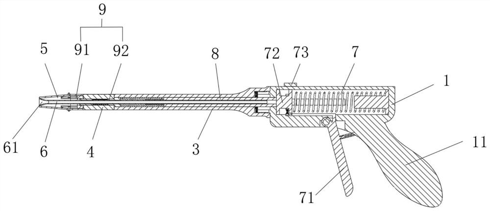 Intestinal polyploop ligature device with bendable top end