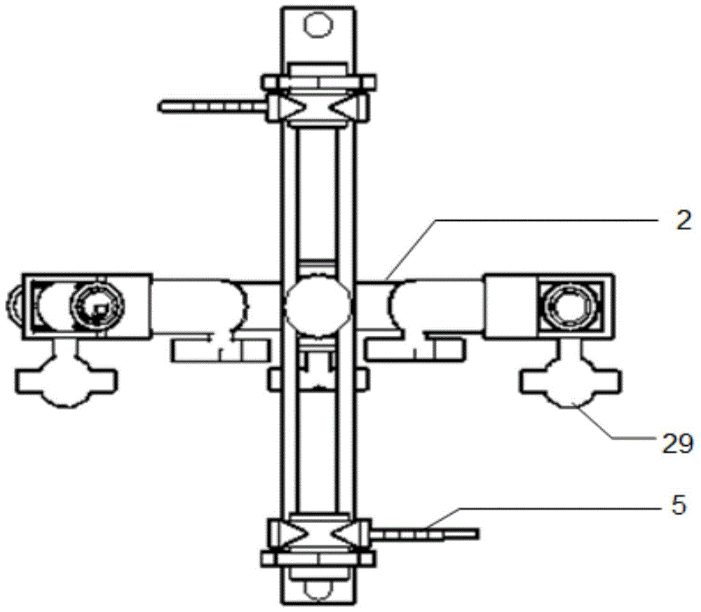 Three-dimensional adjustable combined guiding device for assisting in implanting screws into vertebral pedicle and using method