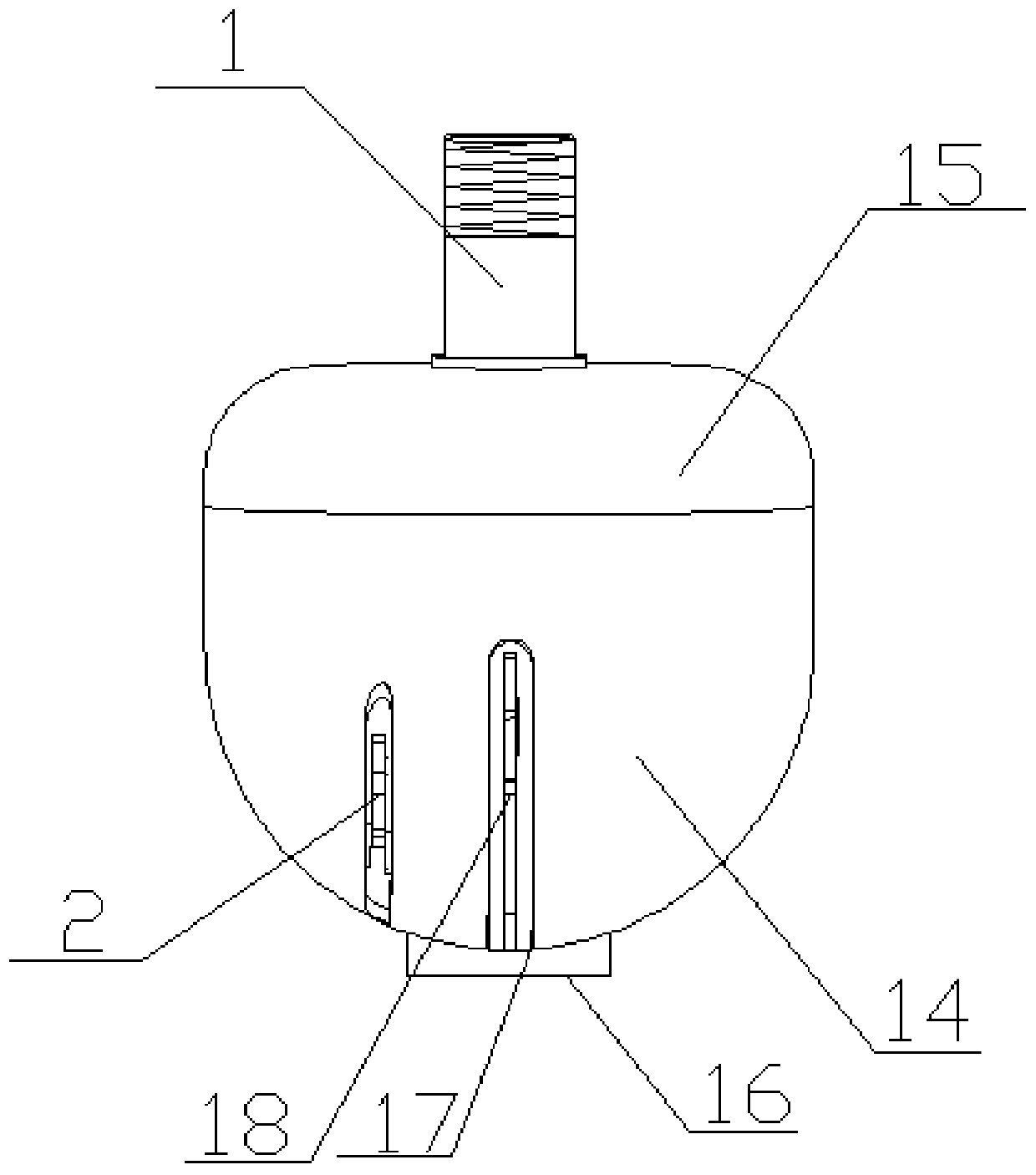 Low-space micro flame spectrum automatic scanning fire extinguishing system and fire extinguishing device