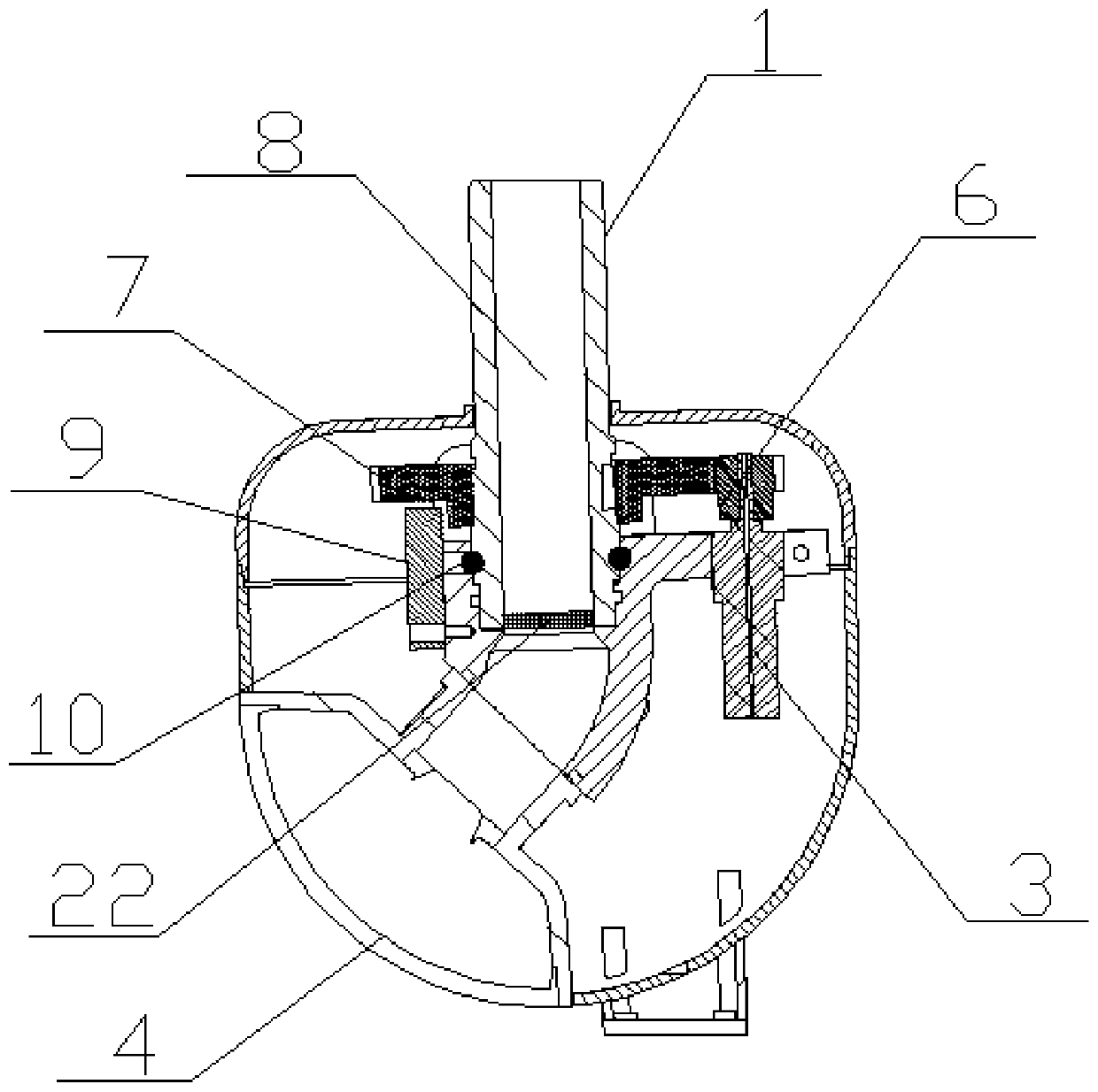 Low-space micro flame spectrum automatic scanning fire extinguishing system and fire extinguishing device