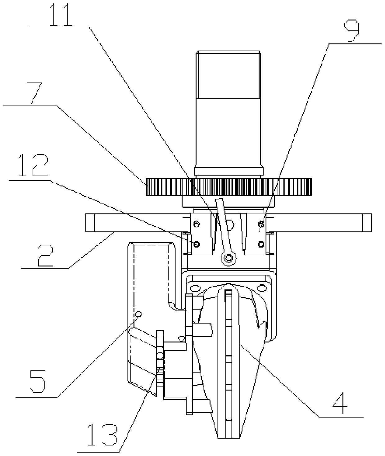 Low-space micro flame spectrum automatic scanning fire extinguishing system and fire extinguishing device