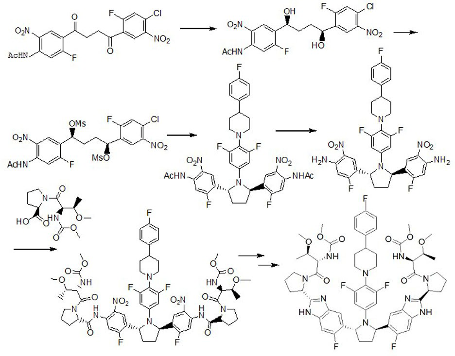 A kind of preparation method of hepatitis drug intermediate