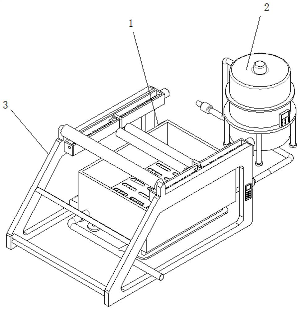 Dyeing and finishing device and method for processing one-way moisture-conducting knitted fabric