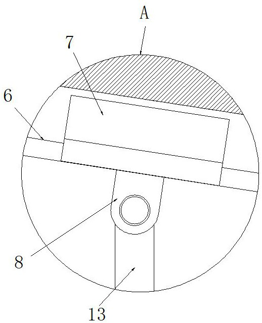 A magnifying glass angle adjustment mechanism for gynecological examination peepers