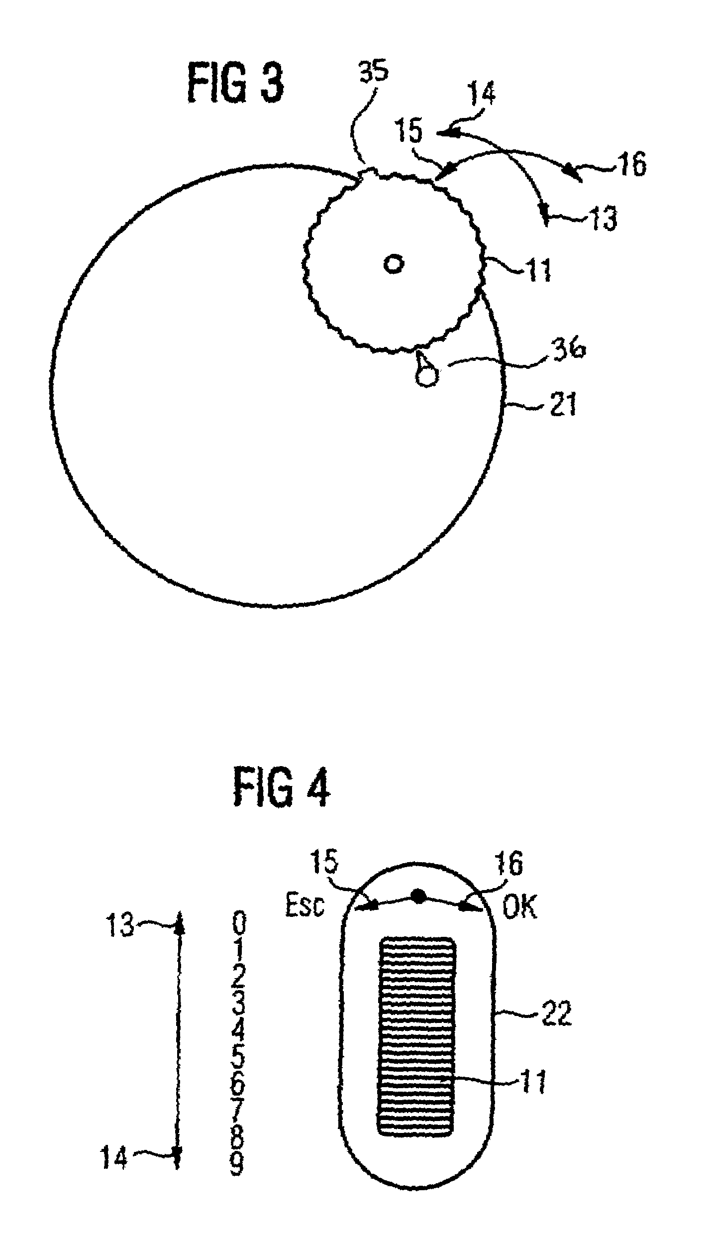 Input element for a telephone