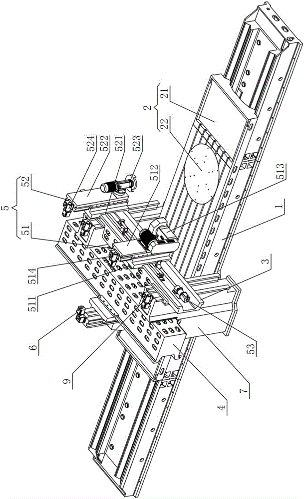 Gantry type milling processing center