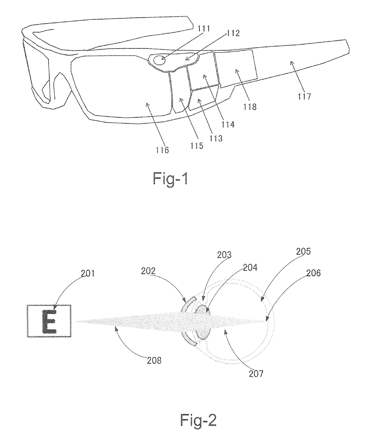 See through display enabling the correction of visual deficits