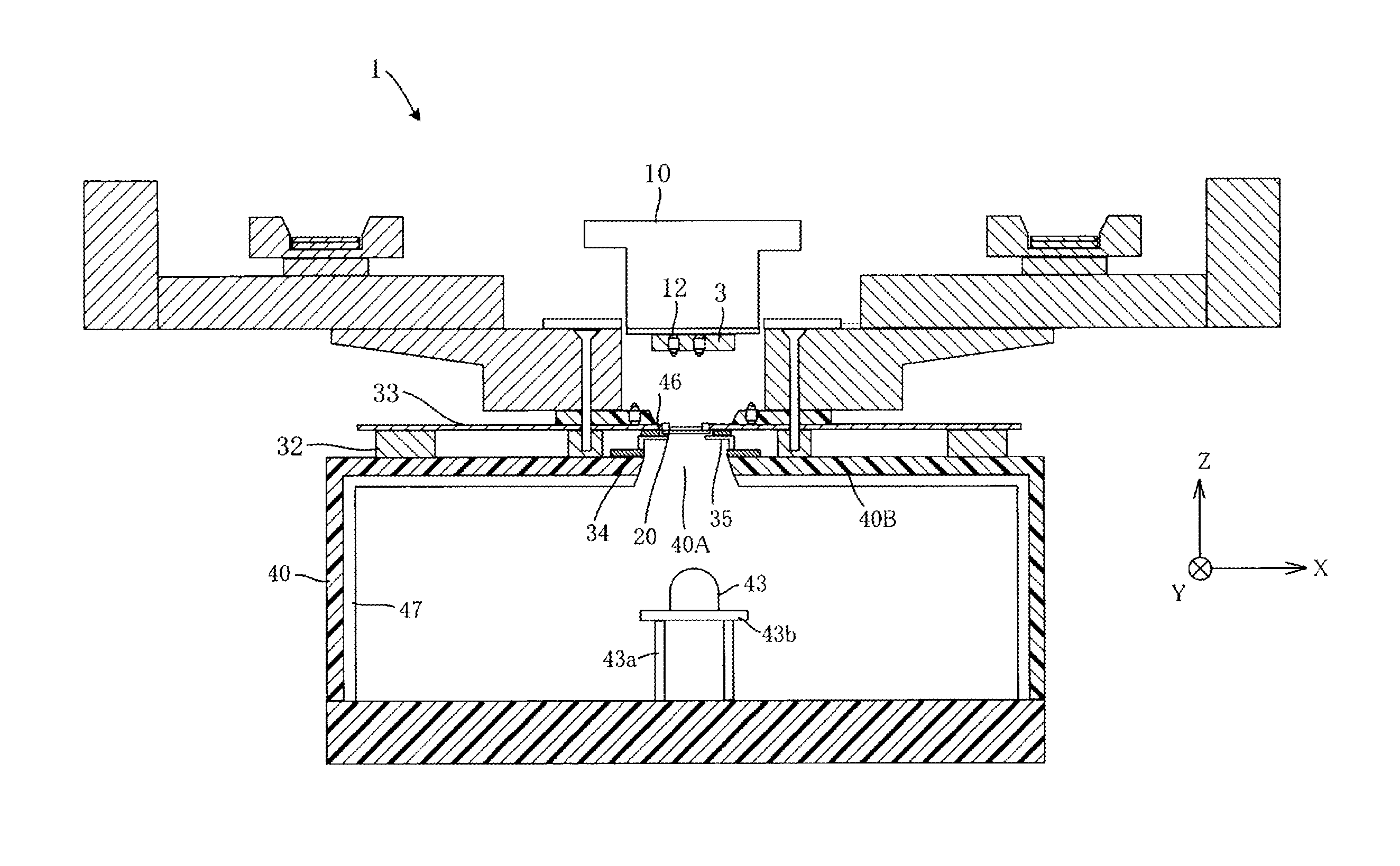 Module socket, device for testing wireless module, and method for testing wireless module