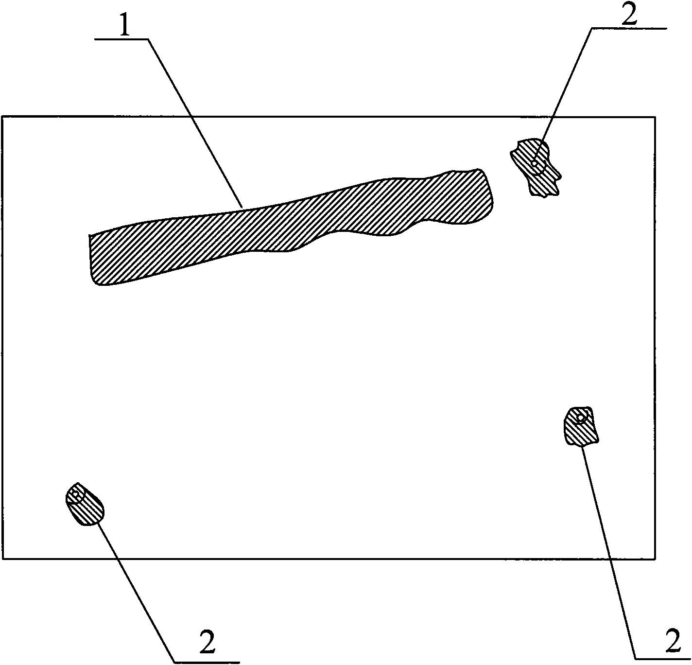 Test method for molding surface deflection of car sun-roof visor