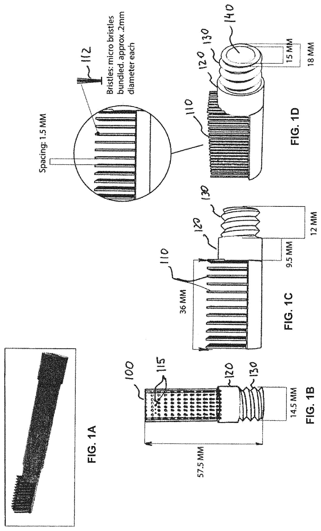 Modular hair brush dispensing styling products