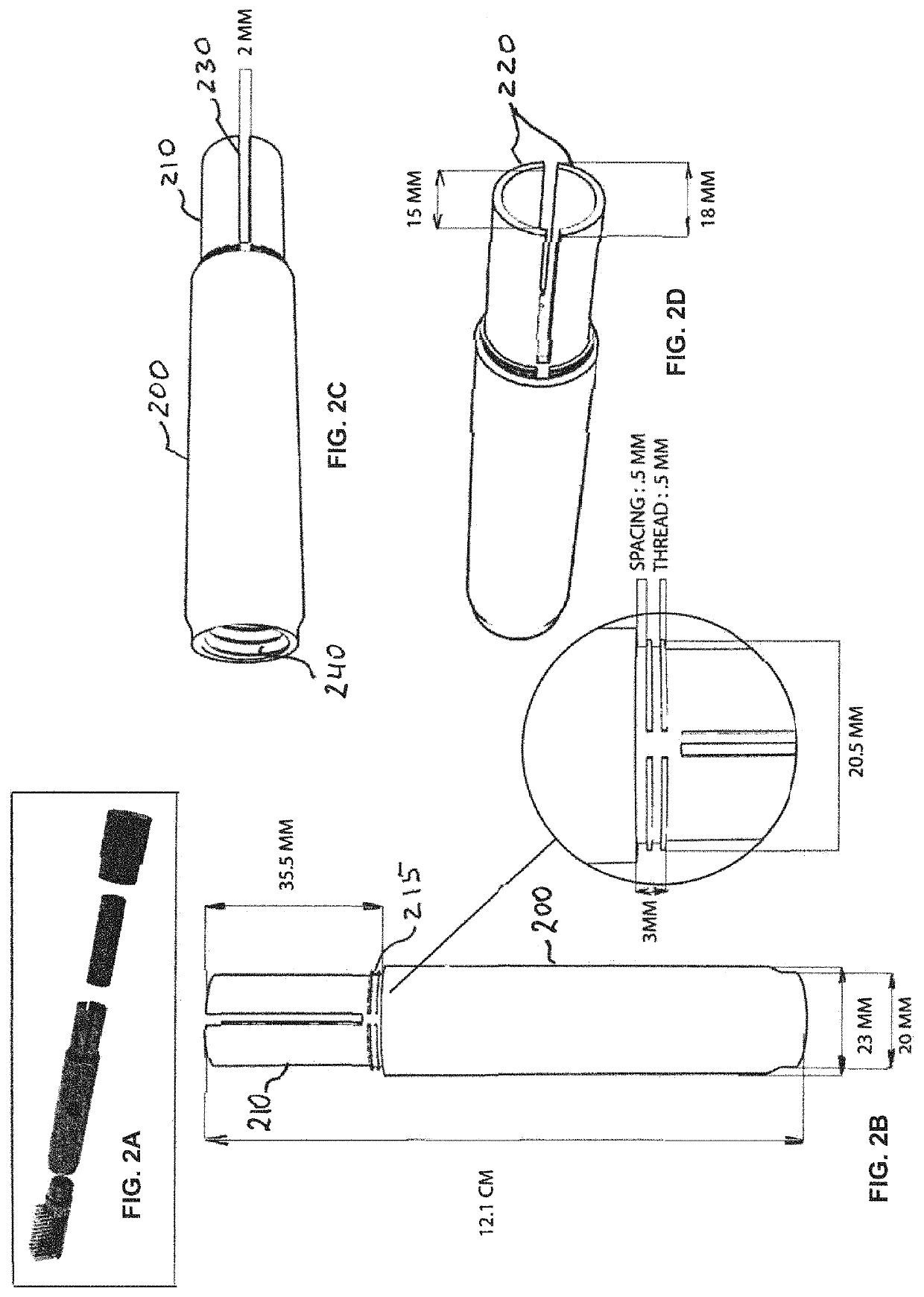 Modular hair brush dispensing styling products