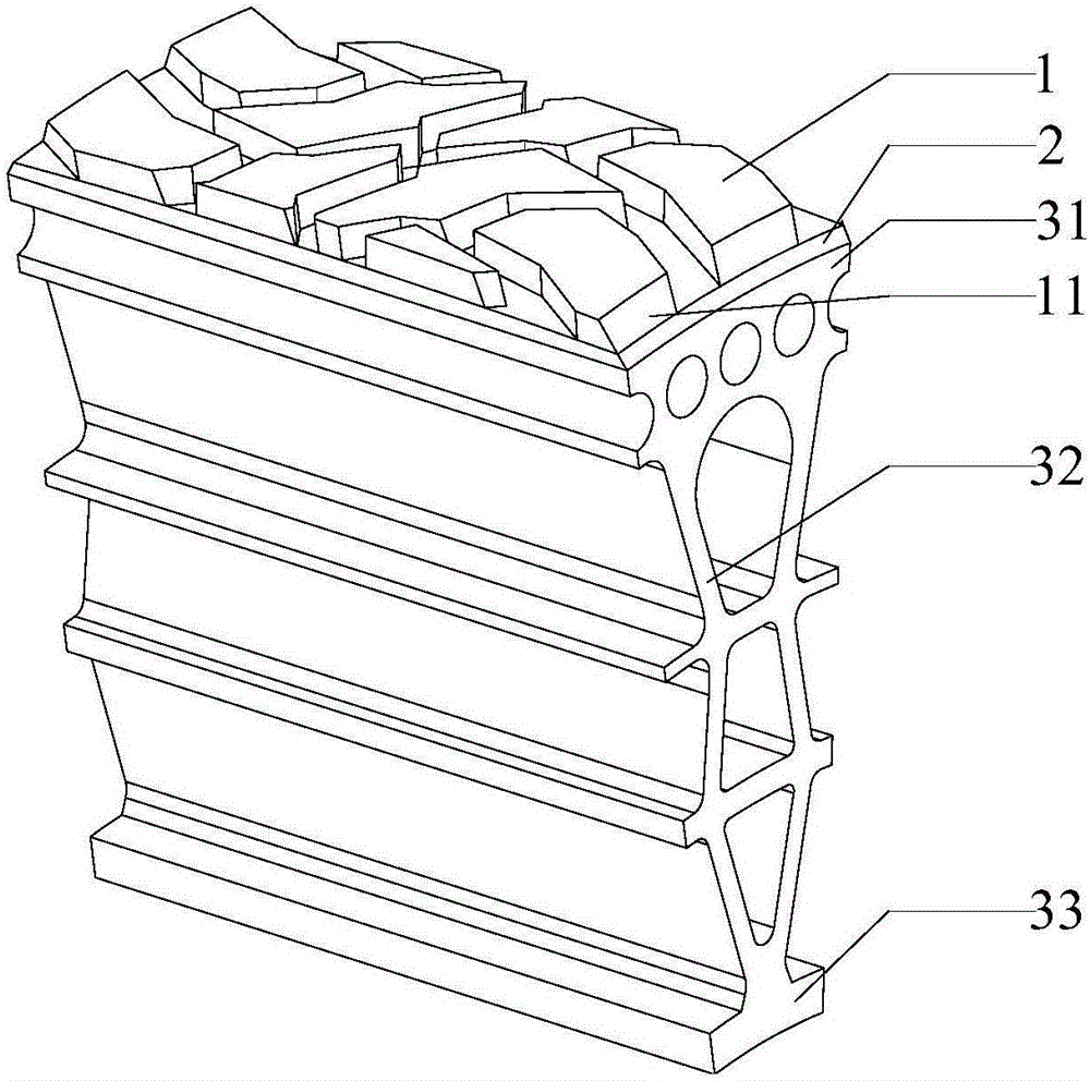 Inflation-free tire