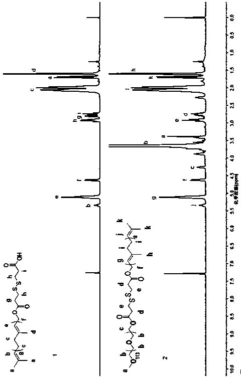 A solanesol derivative with tumor tissue reduction sensitivity, its preparation method and application