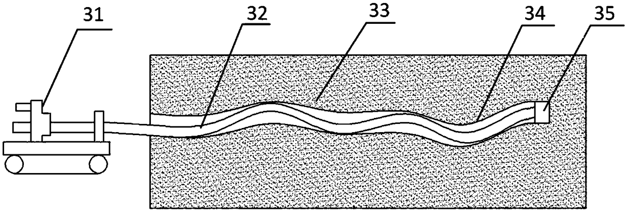 Vibratory drag reduction method of drill column for directional drilling of approximate horizontal long drill holes of underground coal mine