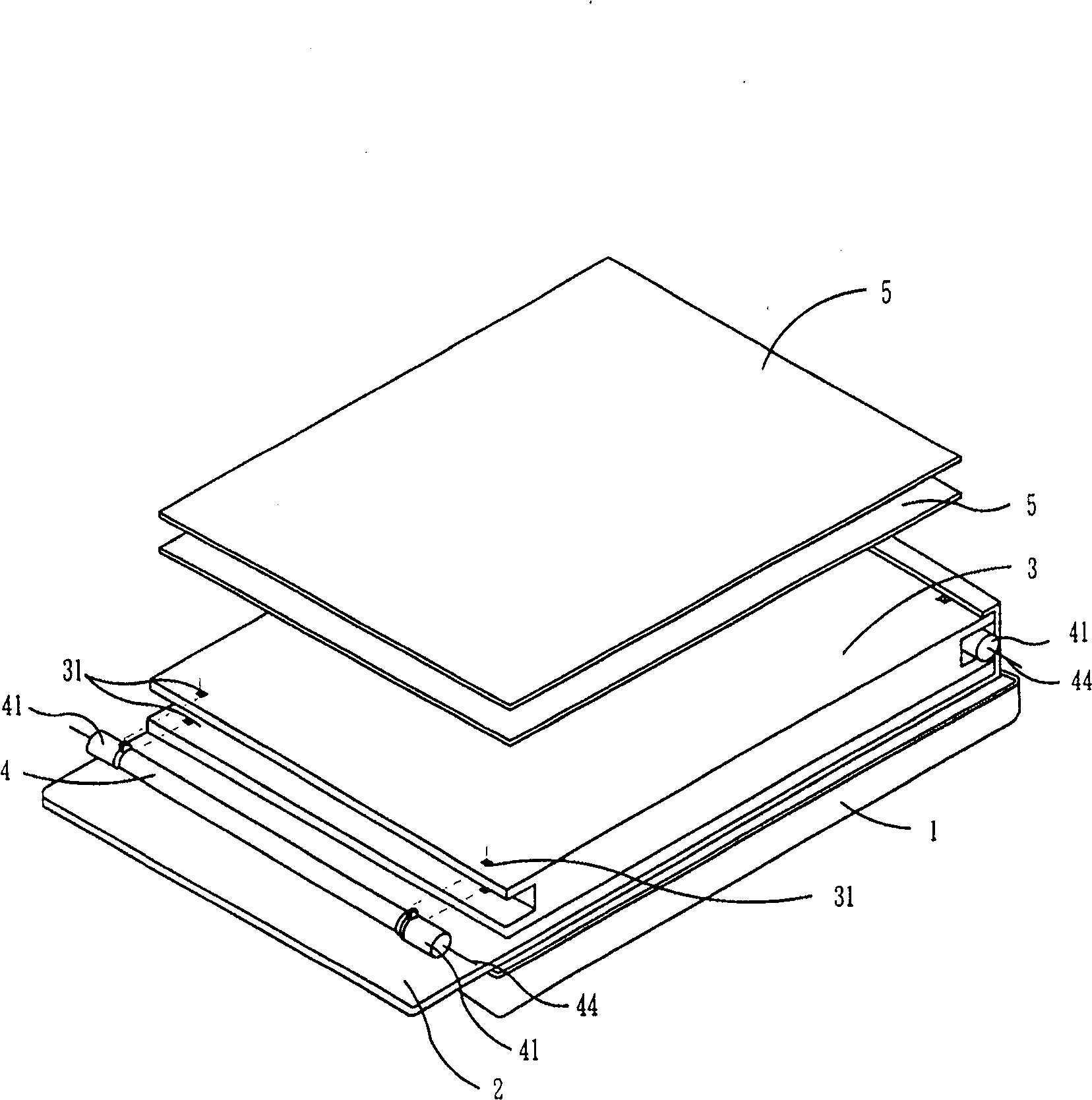 Backlight module group of liquid crystal displaying device