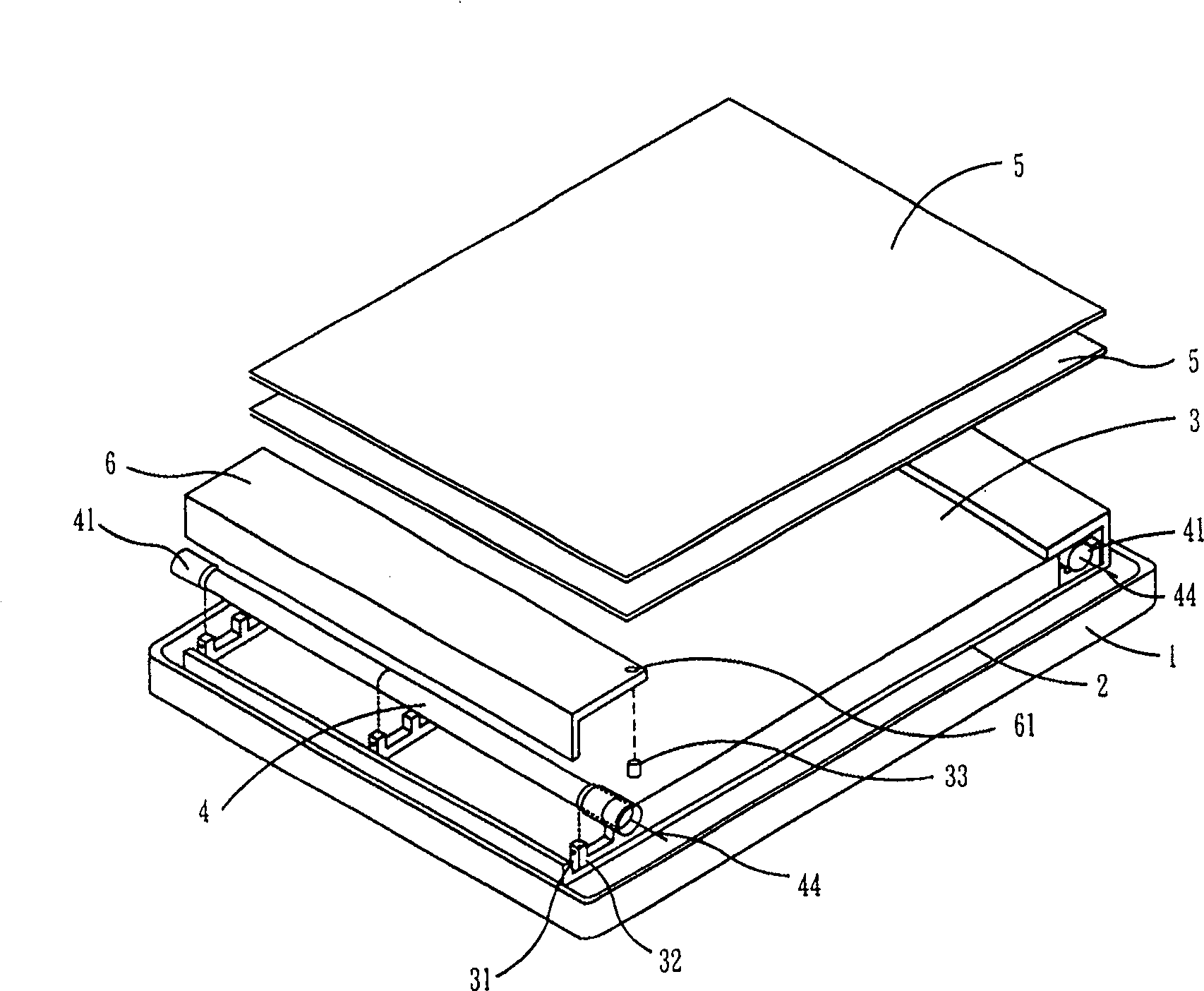 Backlight module group of liquid crystal displaying device