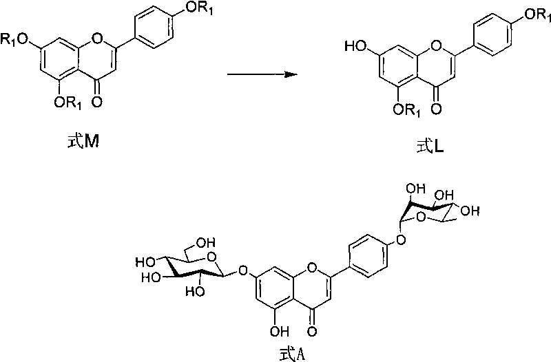 Intermediate of flavonoid compound and preparation method and application thereof