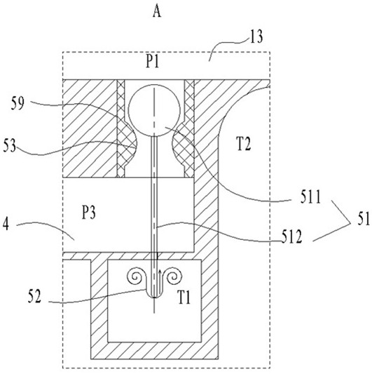 Waterproof hammer device provided with flexible sealing structure and used for water supply pipeline