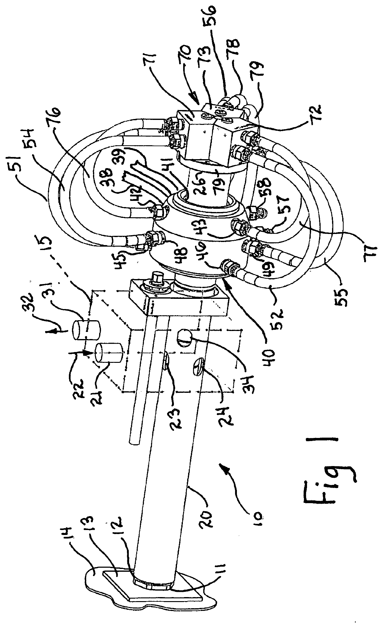 Radially acting aftercooler for horizontal continuous casting