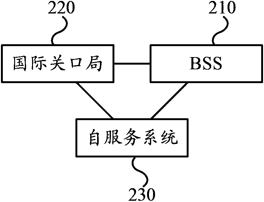 Method, system and self-service system for realizing international roaming service