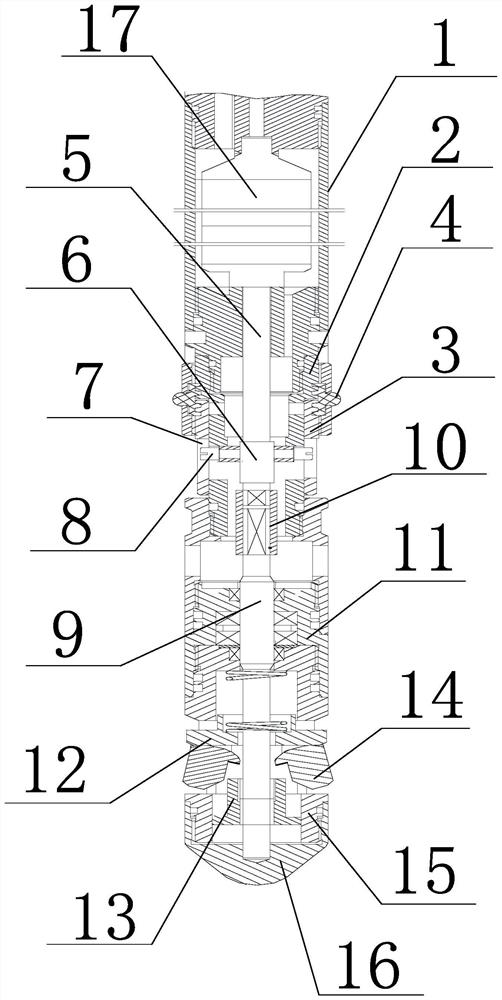 A flow-collecting and setting-sealing structure for small-flow eccentric water distributors without bridges in oilfields