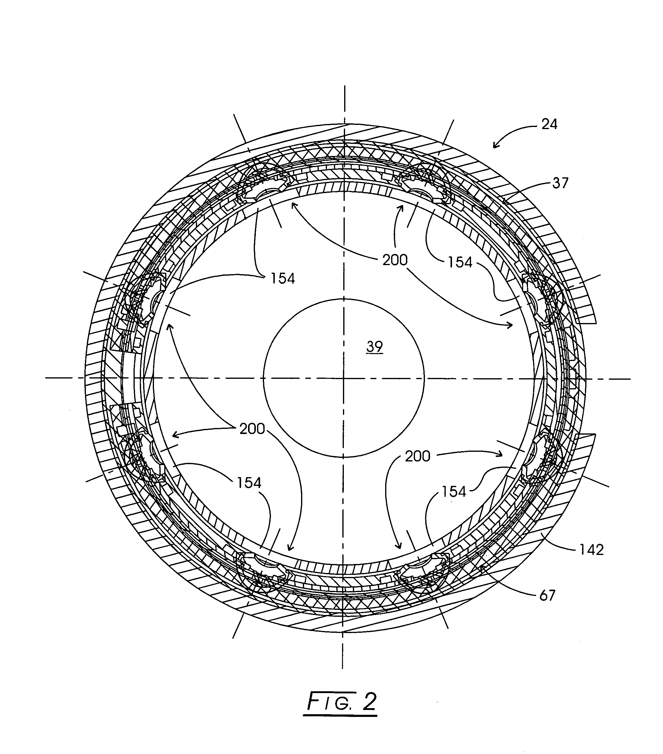 Macrolaminate radial injector