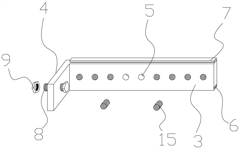 Inter-column connection post-cast strip forming standing formwork and construction and use method thereof