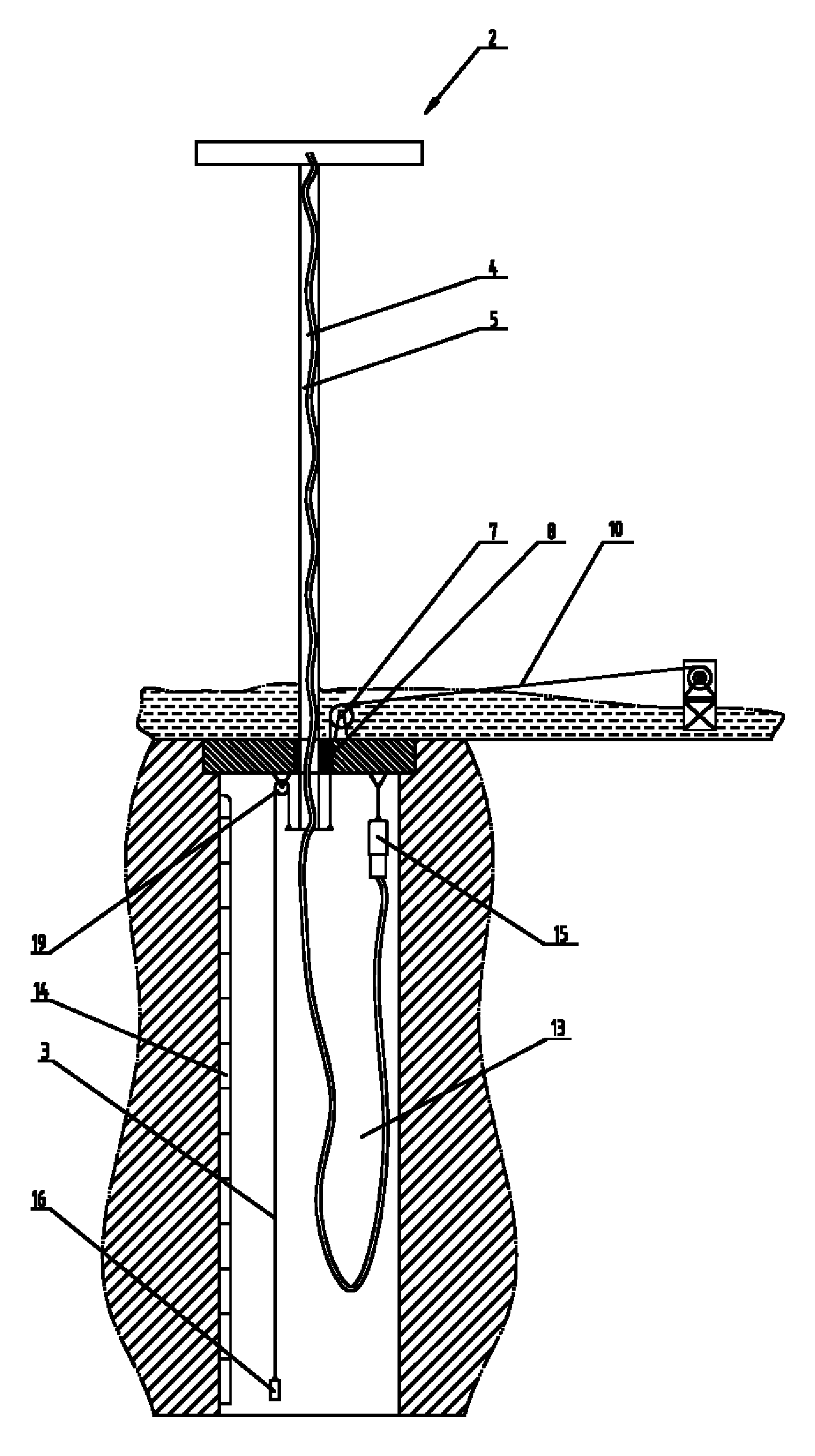 Elevating fountain stage