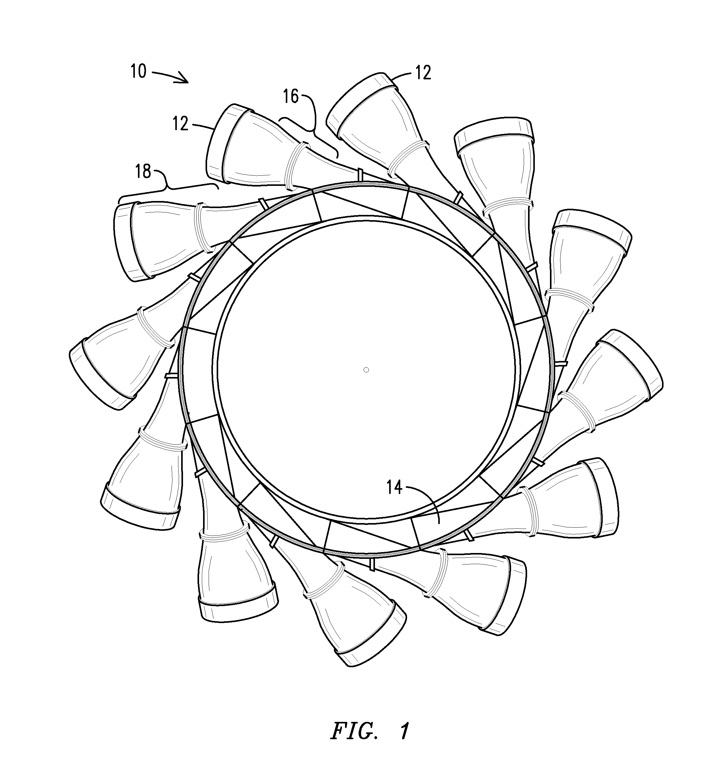 Gas turbine engine ducting arrangement having discrete insert