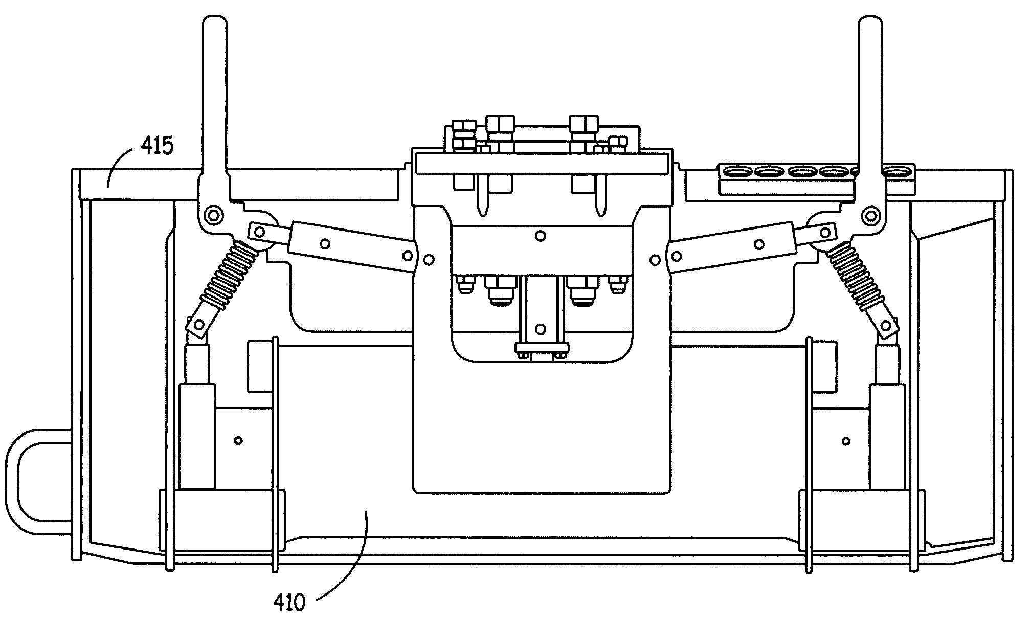 Powered coupling of attachment hydraulics