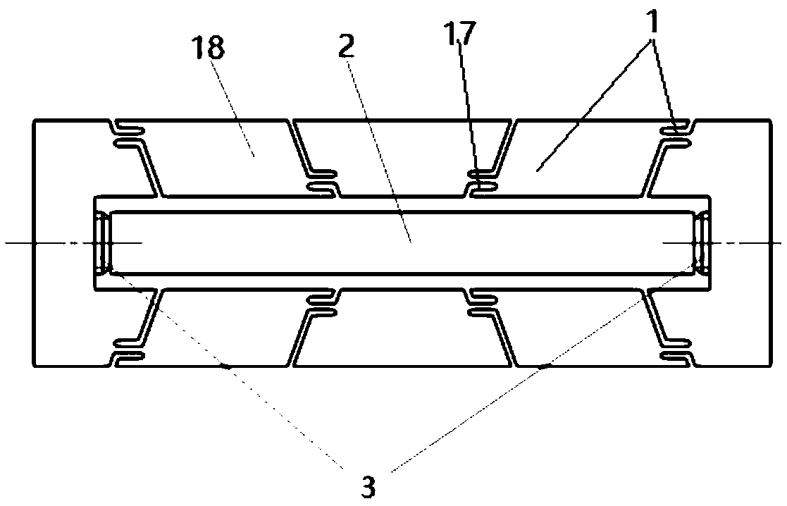 Piezoelectric injection valve with symmetrical structure layout