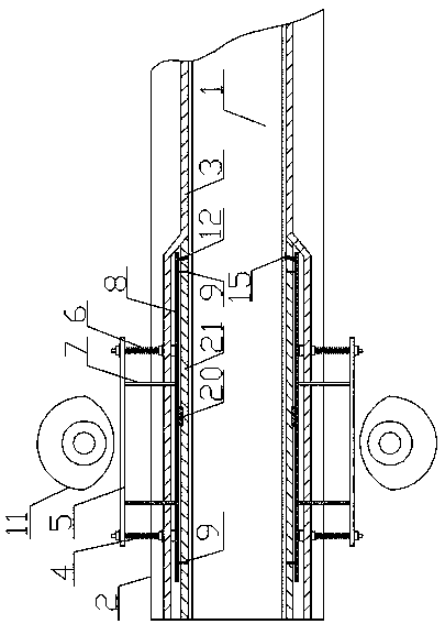 Conveying device facilitating wine box code spraying