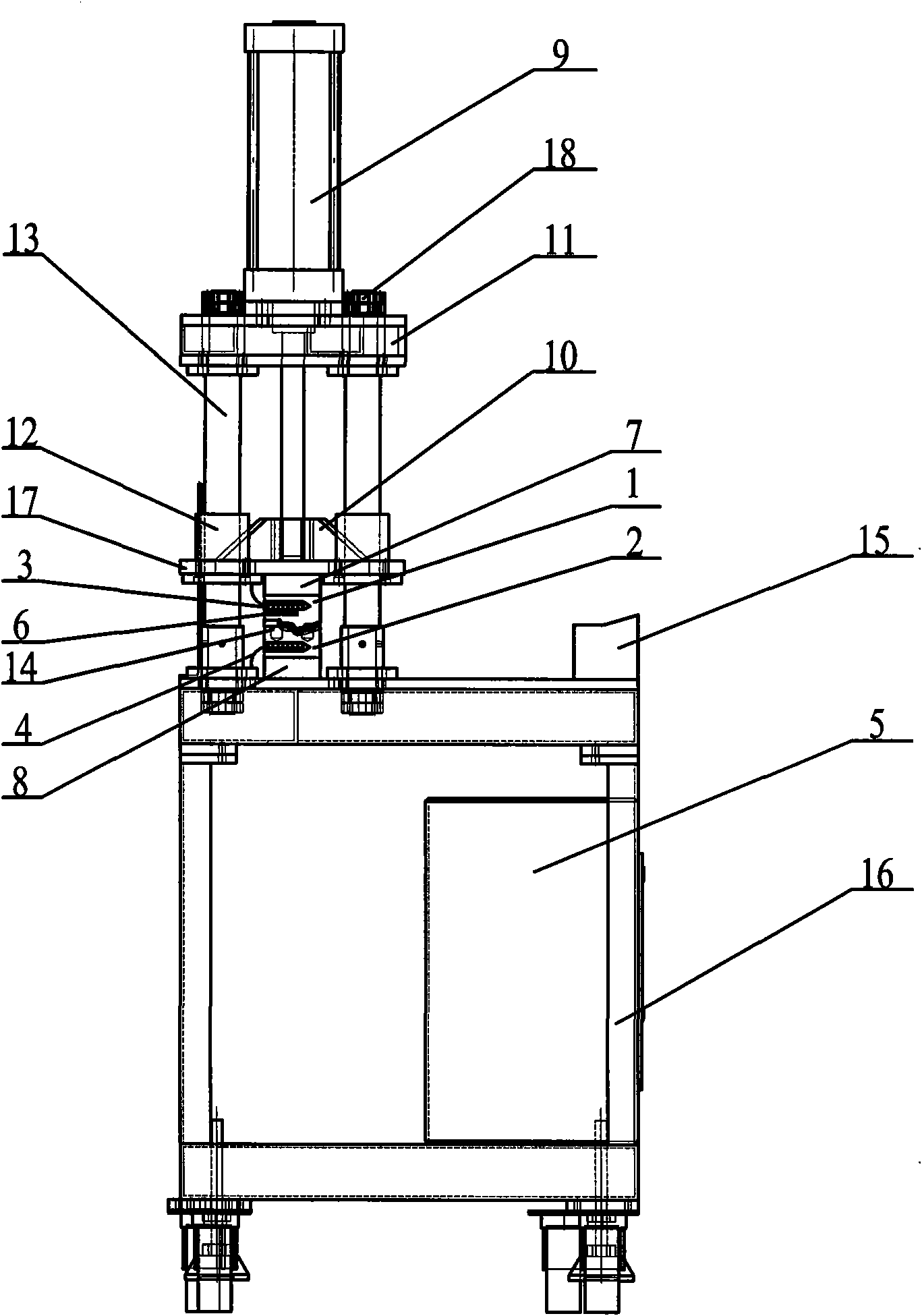 Hot-press laminating mechanism for overlapping front edge of sun shield of automobile