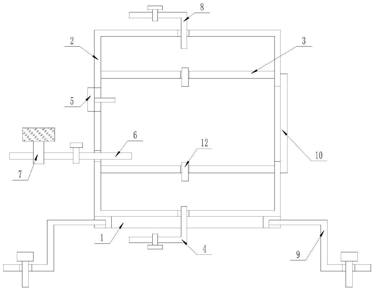 A device for testing the oxygen diffusion coefficient of concrete