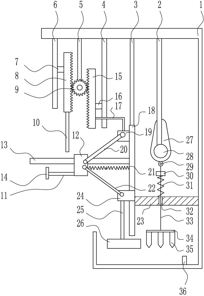 Accurate drilling device for watchband of smart watch