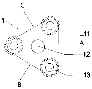 Bracket of automatic leveling type measurer for liquid level sensing and use method thereof