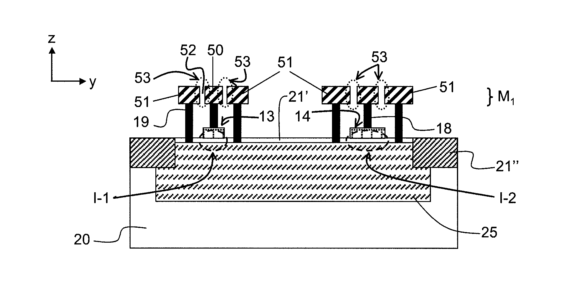 Differential temperature sensor and its capacitors in cmos/bicmos technology