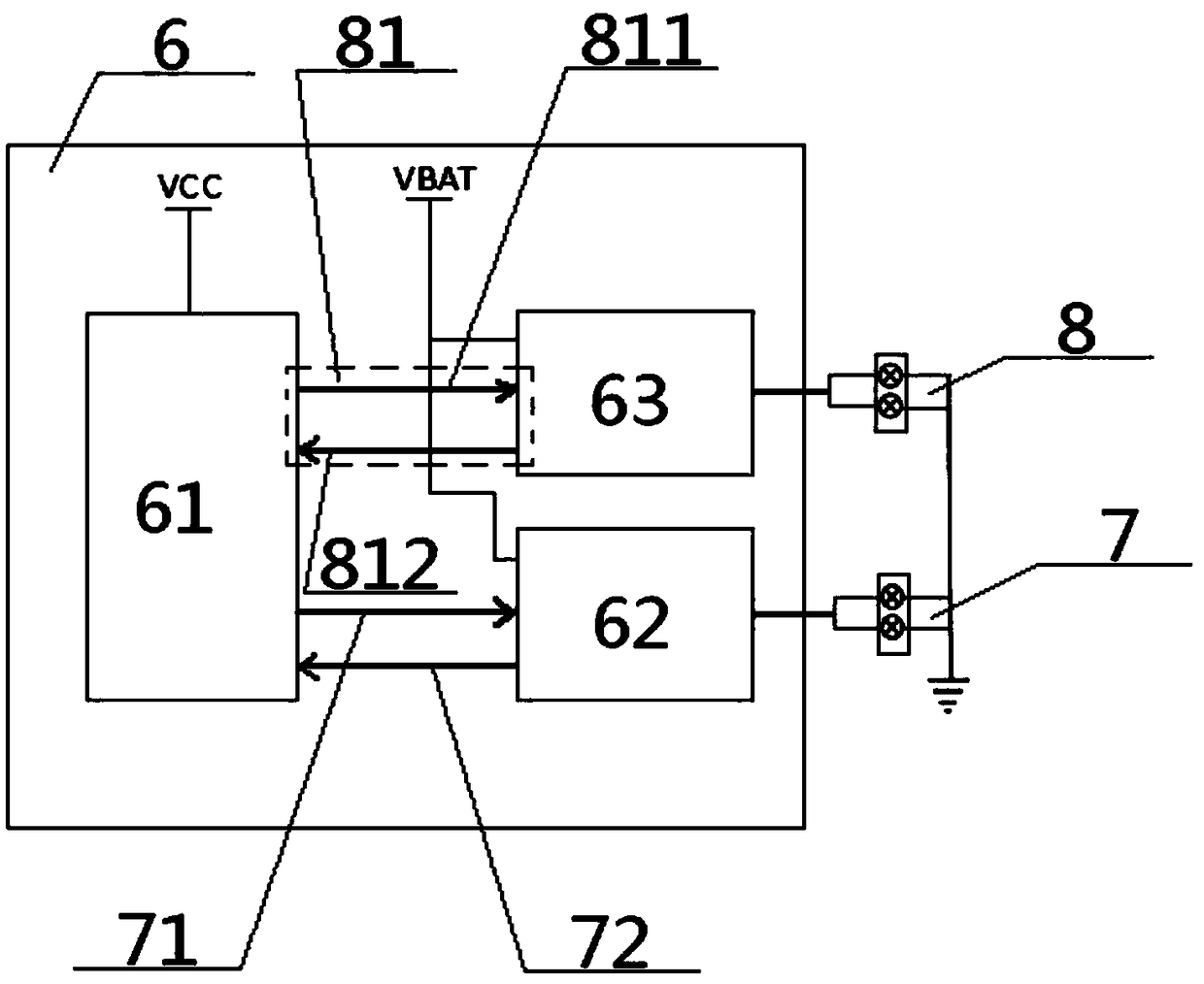 Control system for using rear fog lamp to replace brake lamp and using method thereof