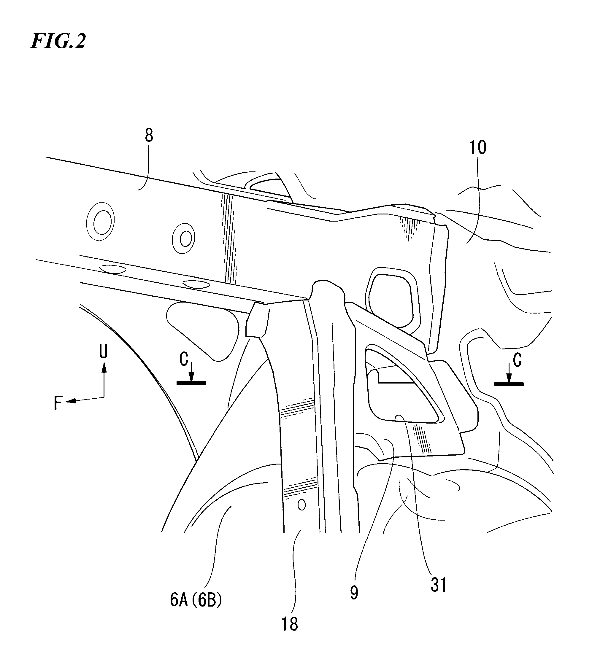 Vehicle rear portion structure