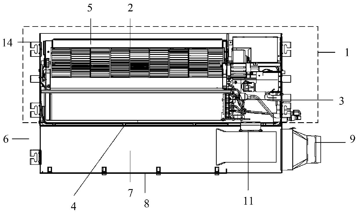 Indoor fresh air control method, control device and equipment with fresh air function