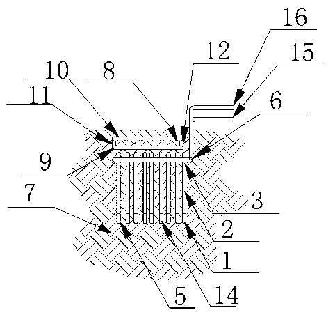 Horizontal buried pipe system