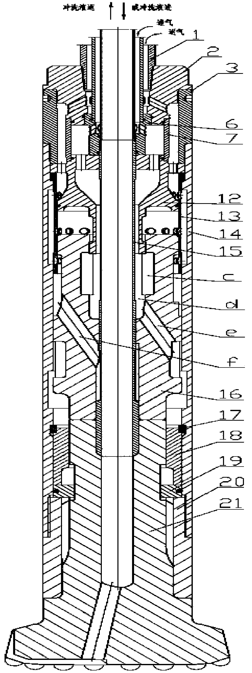 Closed-type direct-reversed circulation impactor