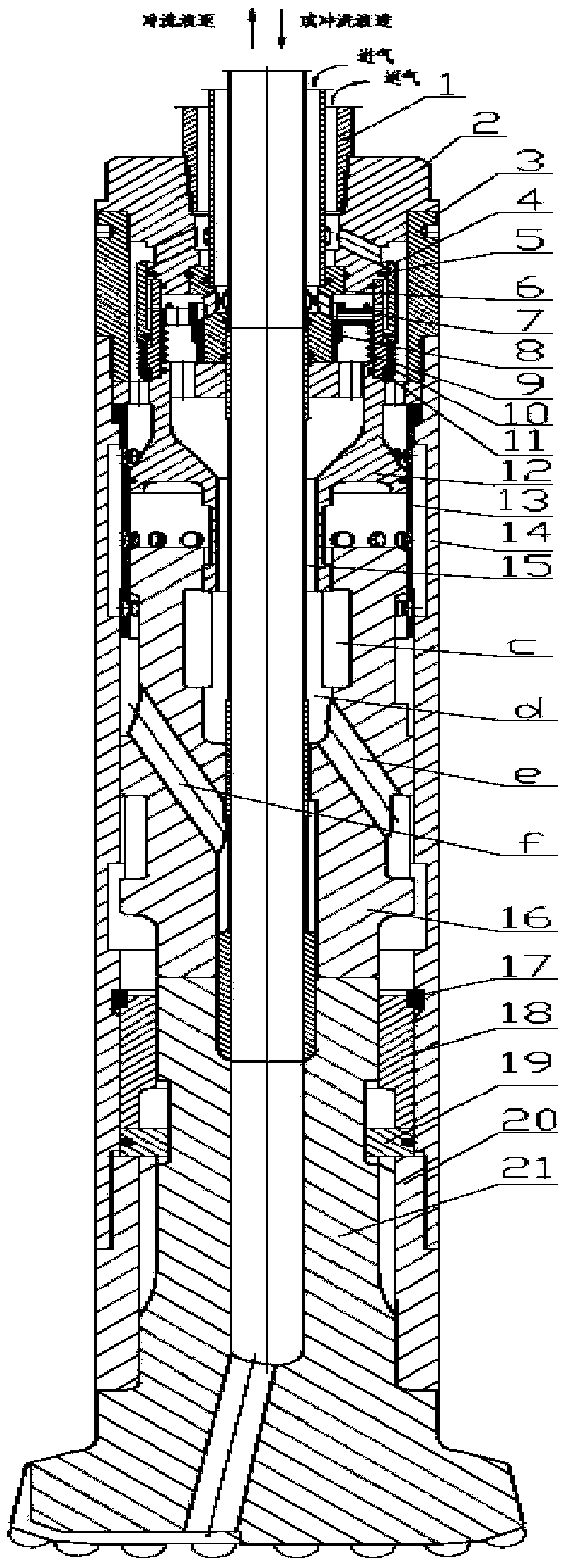 Closed-type direct-reversed circulation impactor