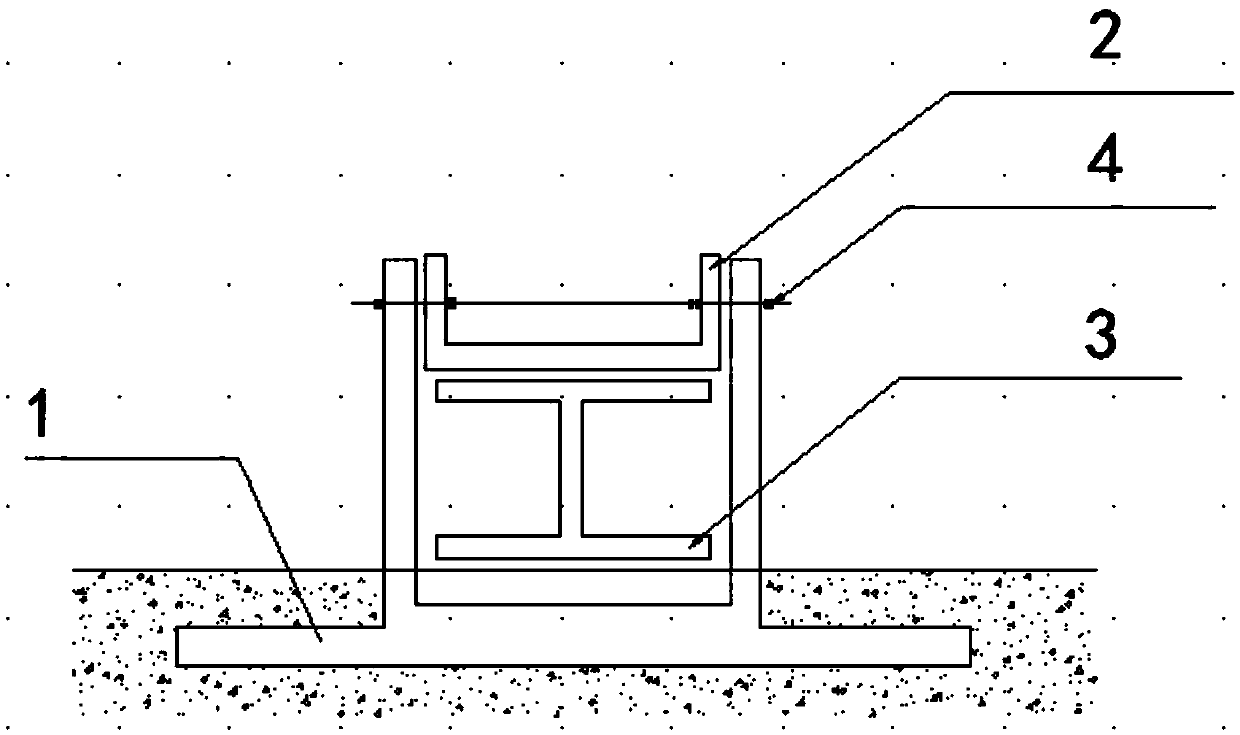 Large-span cantilever structure formwork supporting I-shaped steel pre-embedded part and construction method thereof