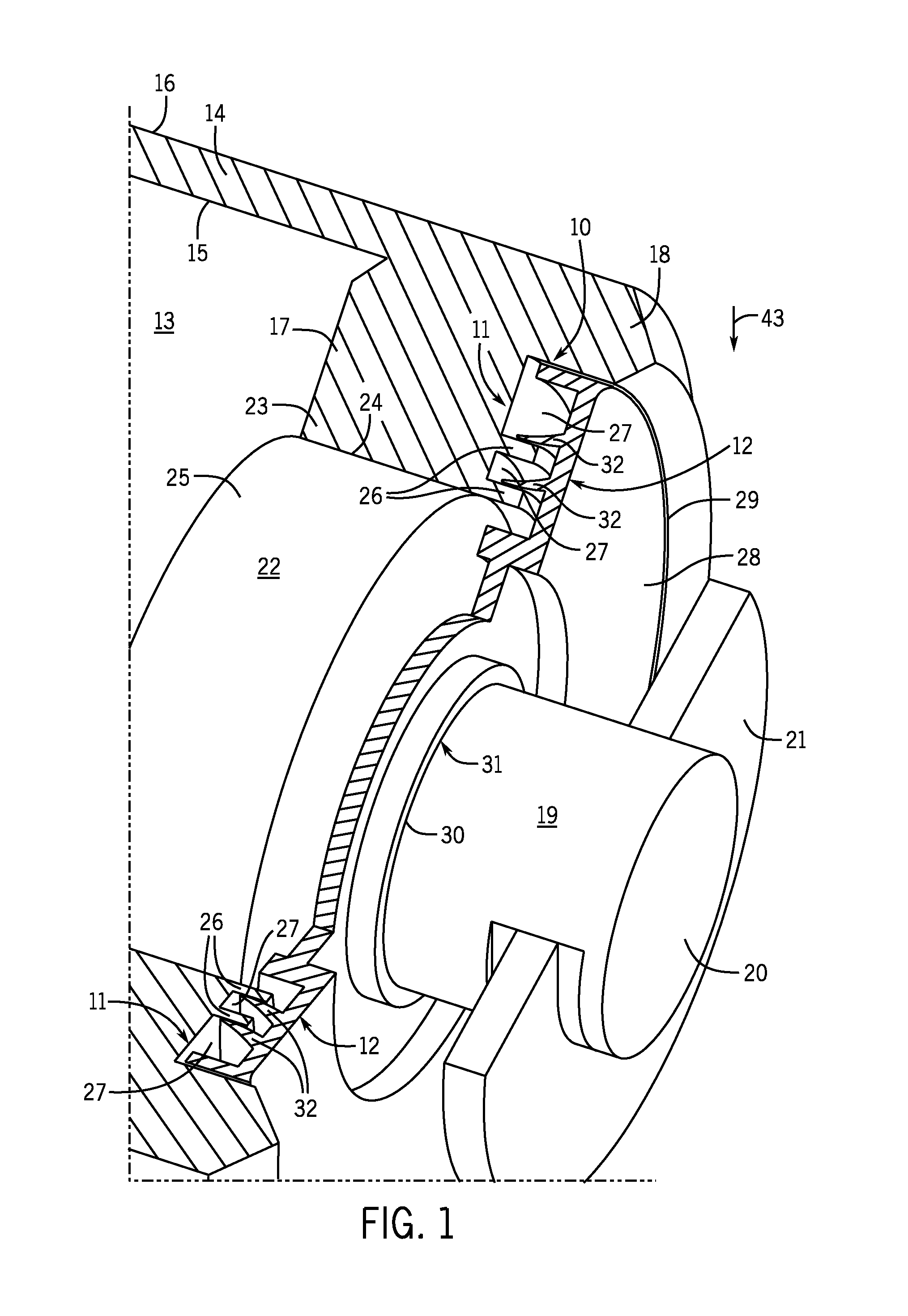 Unidirectional labyrinth seal