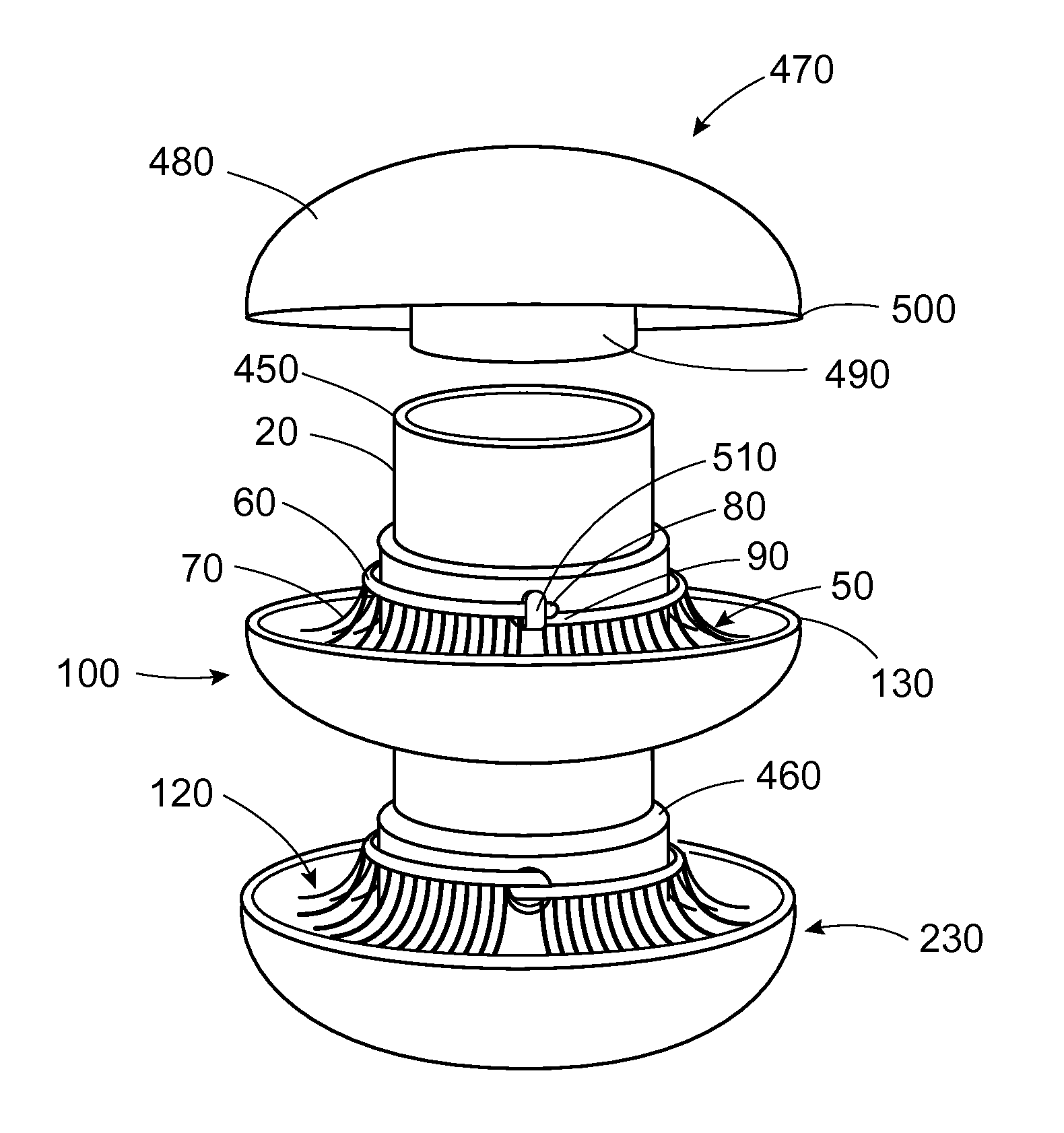 False eyelash holder