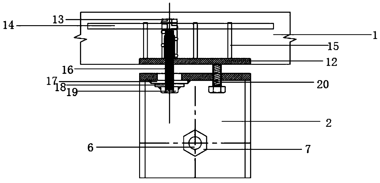 Connecting load-bearing joint structure of adjustable rotary precast concrete exterior hanging wall panel and steel beam and construction method