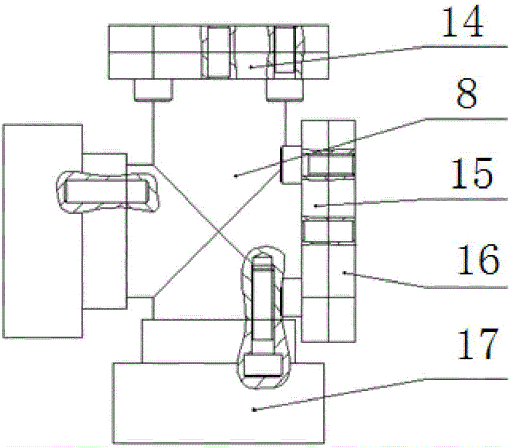 Humanoid robot hip joint mechanism and robot connected with humanoid robot hip joint mechanism